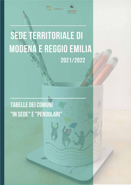 Tabelle Comuni “In Sede” E “Pendolari”