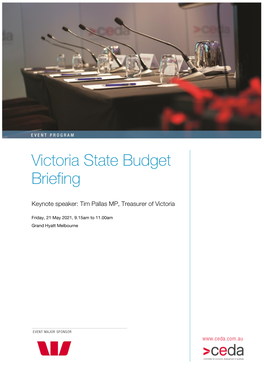 Victoria State Budget Briefing