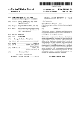 (12) United States Patent (10) Patent No.: US 6,531,108 B1 Bansho Et Al