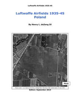 Luftwaffe Airfields 1935-45 Poland