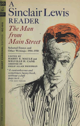 The Man from Main Street: Selected Essays & Other Writings, 1904-1950