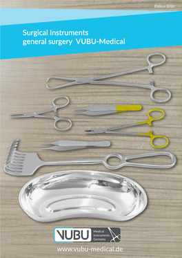 Surgical Instruments General Surgery VUBU-Medical