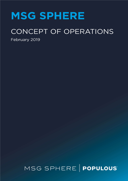 MSG Concept of Operations