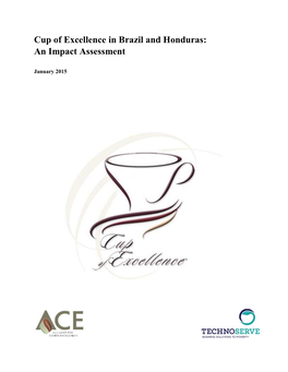Cup of Excellence in Brazil and Honduras: an Impact Assessment