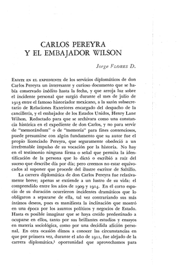 Carlos Pereyra Y El Embajador Wilson