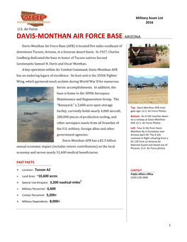 Davis-Monthan Air Force Base: Arizona