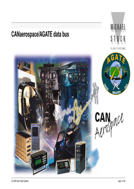 Canaerospace/AGATE Data Bus