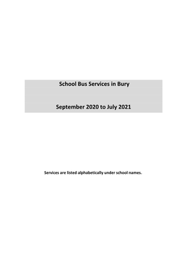 Bury Schools