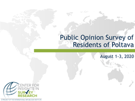 Public Opinion Survey of Residents of Poltava