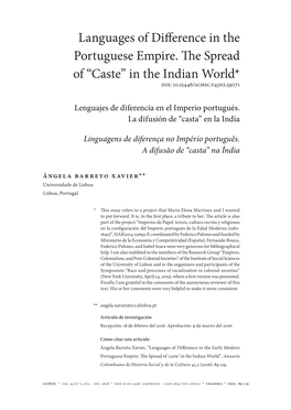 Languages of Difference in the Portuguese Empire