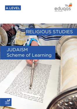 RELIGIOUS STUDIES JUDAISM Scheme of Learning