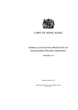 Laws of Hong Kong