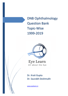 Dnb Ophthalmology Question Bank Full Book