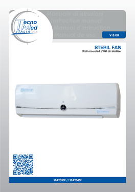 STERIL FAN Wall-Mounted UVGI Air Sterilizer