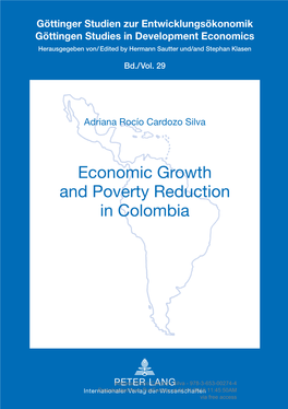 Economic Growth and Poverty Reduction in Colombia