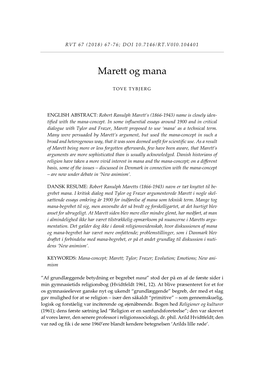 Marett Og Mana