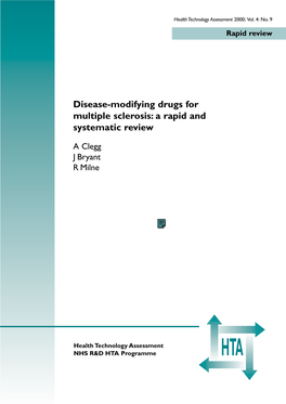 Disease-Modifying Drugs for Multiple Sclerosis: a Rapid and Systematic Review