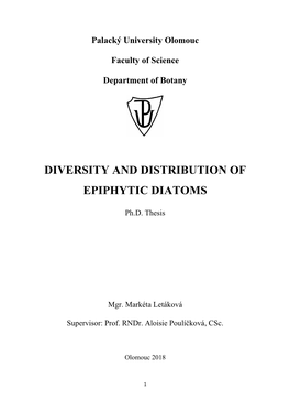 Diversity and Distribution of Epiphytic Diatoms