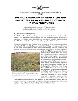 Surplus Producing Eastern Highland Parts of Eastern Wellega Zone Badly Hit by Current Crisis