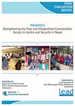 PAHUNCH: Strengthening the Poor and Marginalized Communities’ Access to Justice and Security in Nepal