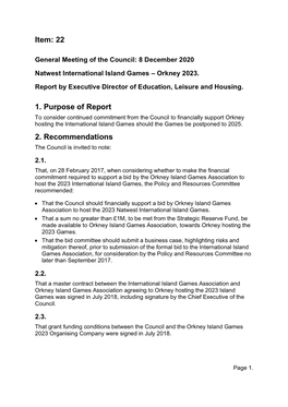 Natwest International Island Games – Orkney 2023