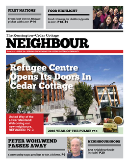 Refugee Centre Opens Its Doors in Cedar Cottage