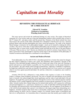 Capitalism and Morality ______