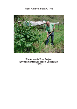 Armenia Tree Project Environmental Education Curriculum 2005