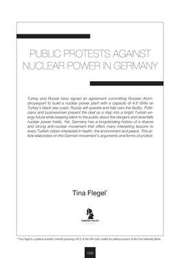 Public Protests Against Nuclear Power in Germany