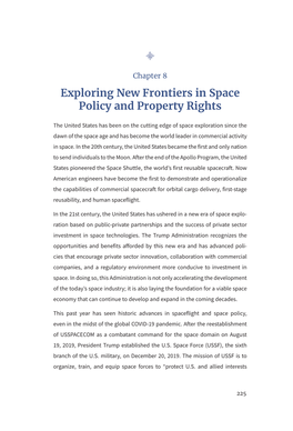 Exploring New Frontiers in Space Policy and Property Rights