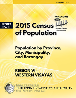 WESTERN VISAYAS Population by Province, City, Municipality, and Barangay August 2016