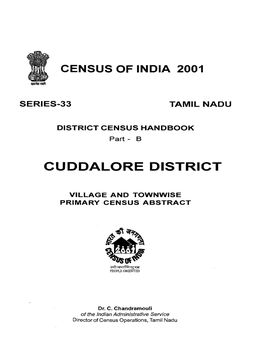 District Census Handbook, Cuddalore, Part XII-B, Series-33