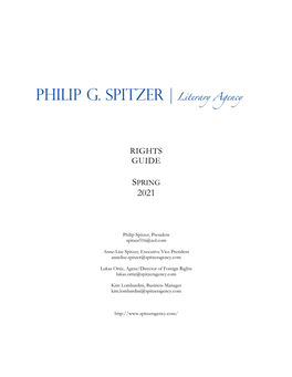 Spitzer Rights Guide Spring 2021