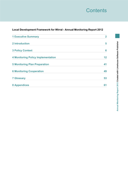 Annual Monitoring Report 2012