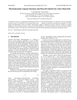 Thermodynamic Response Functions and Maxwell Relations for a Kerr Black Hole