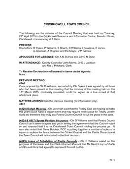 Crickhowell Town Council