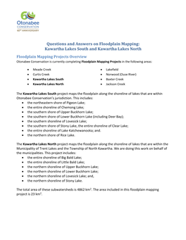 Questions and Answers on Floodplain Mapping