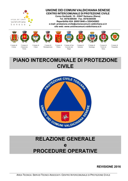 Relazione Generale E Procedure Operative. 2