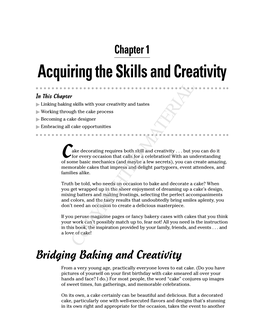 Acquiring the Skills and Creativity