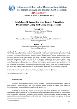 Modeling of Recreation and Tourist Attractions Development Using Soft Computing Methods