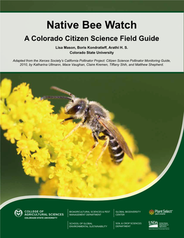 Native Bee Watch Citizen Science Field Guide