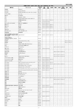 （2013/12/25付） 歌 手 名 タ イ ト ル リクエスト No. XG 5000 XG