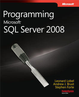 Programming Microsoft SQL Server 2008 Ebook