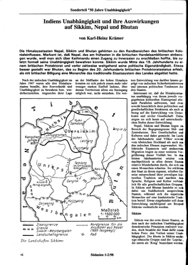 Indiens Unabhängigkeit Und Ihre Auswirkungen Auf Sikkim, Nepal