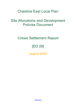 Crewe Settlement Report