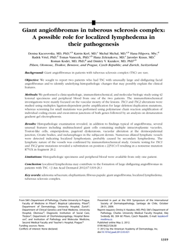 Giant Angiofibromas in Tuberous Sclerosis Complex