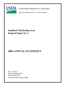 2004 Annual Statistics