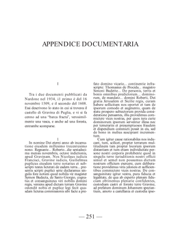 Appendice Documentaria