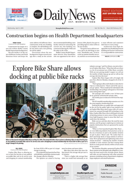 Explore Bike Share Allows Docking at Public Bike Racks