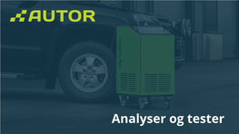 Analyser Og Tester Analyser Utført Av UTAC